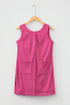 Corduroy Patch Pocket Sleeveless H Line Mini Dress