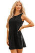 Corduroy Patch Pocket Sleeveless H Line Mini Dress
