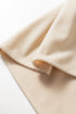 Corduroy Scallop Detail Notched Neck Plus Size Mini Dress
