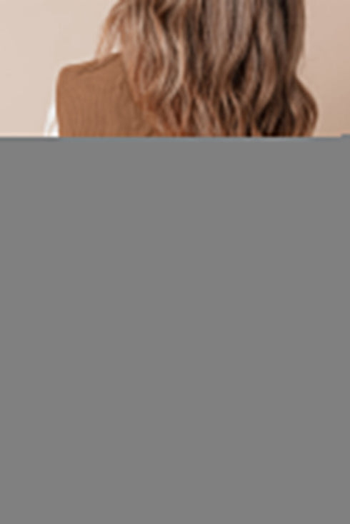 Corduroy Stand-Collar Zip-Front Quilted Puffer Vest