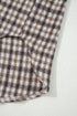Corduroy Textured Patchwork Flap Pocket Plaid Shacket