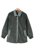 Corduroy Trim Elbow Patch Sherpa Fleece Jacket