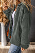 Corduroy Trim Elbow Patch Sherpa Fleece Jacket