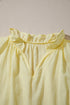 Cotton Blend Ruffle Trim V Neck Sleeveless Tank Top