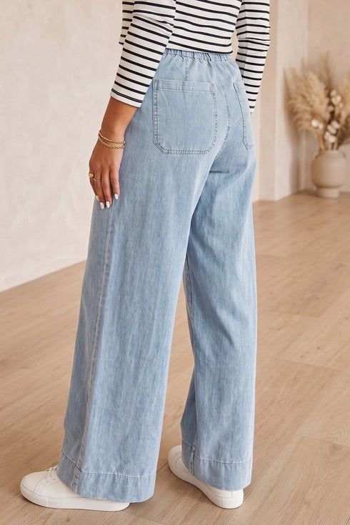 Cotton Full Length Regular Pocket Denim Jeans