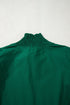Cotton V Neck Animal Print Trim Flounce Sleeve Blouse