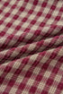 Country Plaid Keyhole Pleated Button Detail Long Sleeve Blouse