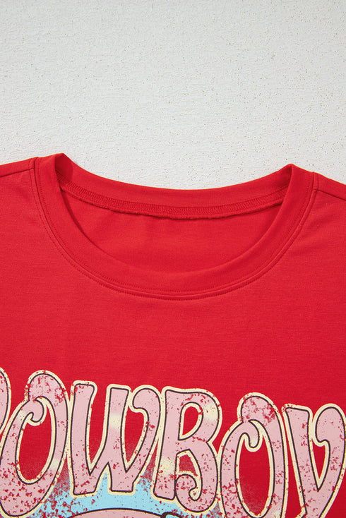 Cowboy Take Me Away Graphic Print Relaxed Tee