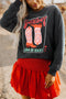 Cowboy Take Me Away Graphic Raw Edge Sweatshirt
