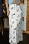 Cowgirl Aesthetic Western Print Satin Maxi Skirt