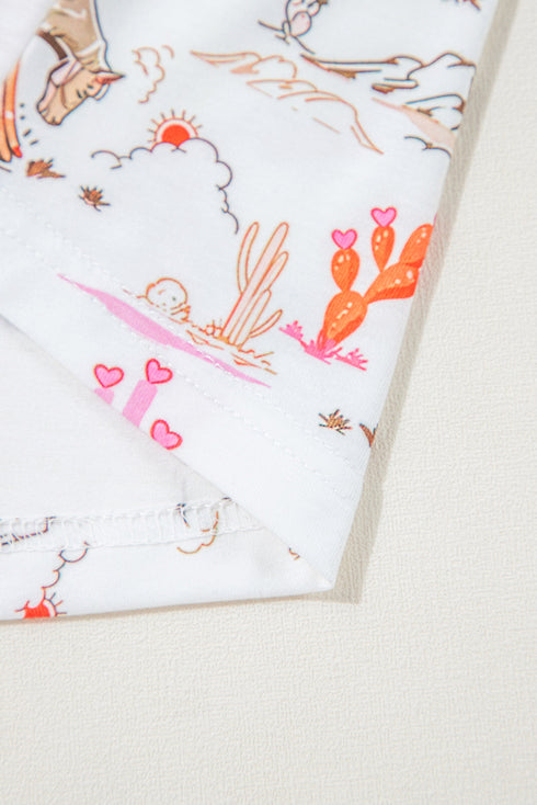 Cowgirl Country Print Pajamas Set