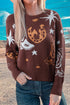 Cowgirl Graphic Western Knit Pullover Sweater