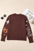 Cowgirl Graphic Western Knit Pullover Sweater