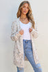 Cozy Confetti Speckle Open Front Knit Cardigan