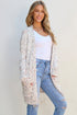 Cozy Confetti Speckle Open Front Knit Cardigan