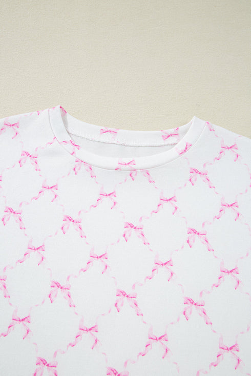 Cozy Drawstring Knit Lettuce Hem Pajama Short Set