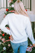 Cozy Graphic Print Holiday Crew Neck Sweatshirt