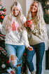 Cozy Graphic Print Holiday Crew Neck Sweatshirt