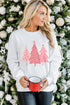 Cozy Graphic Print Holiday Crew Neck Sweatshirt