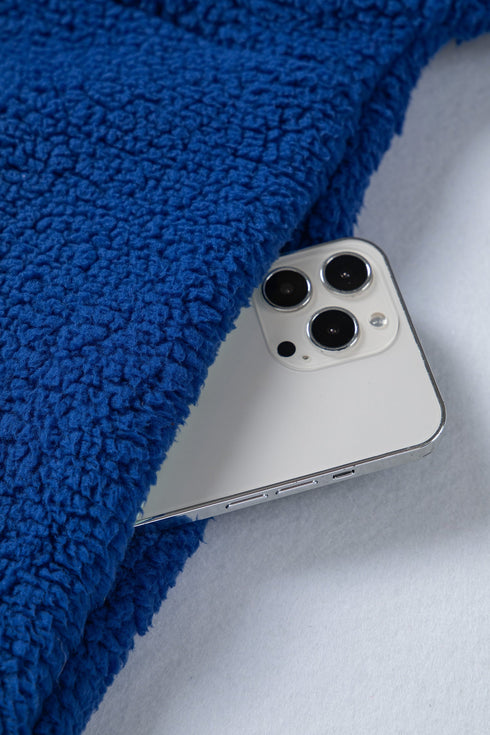 Cozy Half Zip Sherpa Fleece Hooded Pullover
