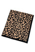 Cozy Leopard Print Knit Home Throw Blanket