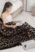 Cozy Leopard Print Knit Home Throw Blanket