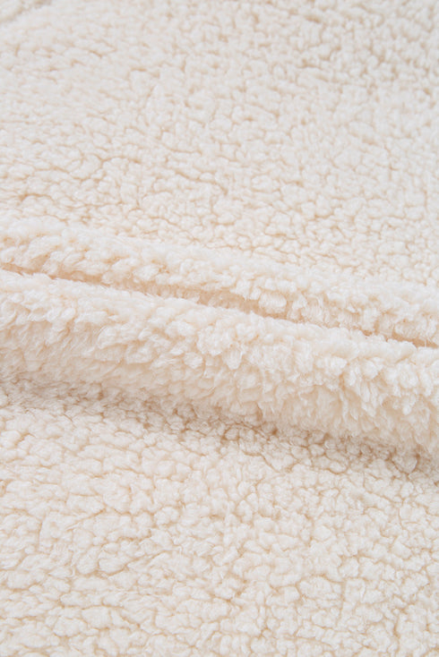Cozy Mock Neck Textured Sherpa Pullover Top