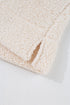 Cozy Mock Neck Textured Sherpa Pullover Top