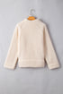 Cozy Mock Neck Textured Sherpa Pullover Top