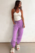 Cozy Pintuck Seam Detail Drawstring Waist Relaxed Fit Jogger Pants
