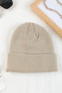 Cozy Ribbed Knit Cuffed Graphic Style Beanie