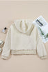 Cozy Ribbed Trim High Pile Sherpa Hoodie Pullover