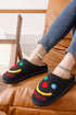 Cozy Sherpa Keep Smile Graphic Home Slippers