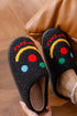 Cozy Sherpa Keep Smile Graphic Home Slippers
