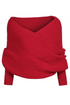 Cozy Sleeved Knit Wrap Around Scarf