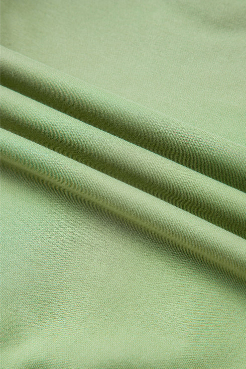 Cozy Textured Patchwork Color Block Round Neck Sweatshirt