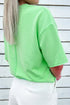 Crab Embroidered Patch Loose Fit Round Neck Tee