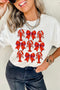 Crawfish Bow Print Short Sleeve Graphic Tee