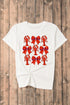 Crawfish Bow Print Short Sleeve Graphic Tee