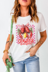 Crawfish Graphic Checkerboard Bow Crewneck Tee