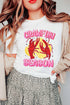 Crawfish Graphic Print Short Sleeve Crew Neck Tee