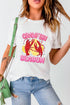 Crawfish Graphic Print Short Sleeve Crew Neck Tee