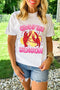 Crawfish Graphic Print Short Sleeve Crew Neck Tee
