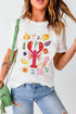 Crawfish Graphic Short Sleeve Crewneck Tee