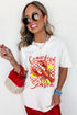 Crawfish Season Checkered Lemon Print Southern Festival Tee