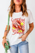 Crawfish Season Checkered Lemon Print Southern Festival Tee