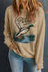 Created Purpose Western Mallard Graphic Pullover Sweatshirt