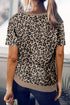 Crew Neck Camo Side Split T-Shirt