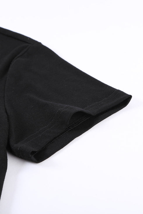 Crew Neck Colorblock Tee