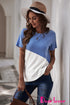 Crew Neck Colorblock Tee
